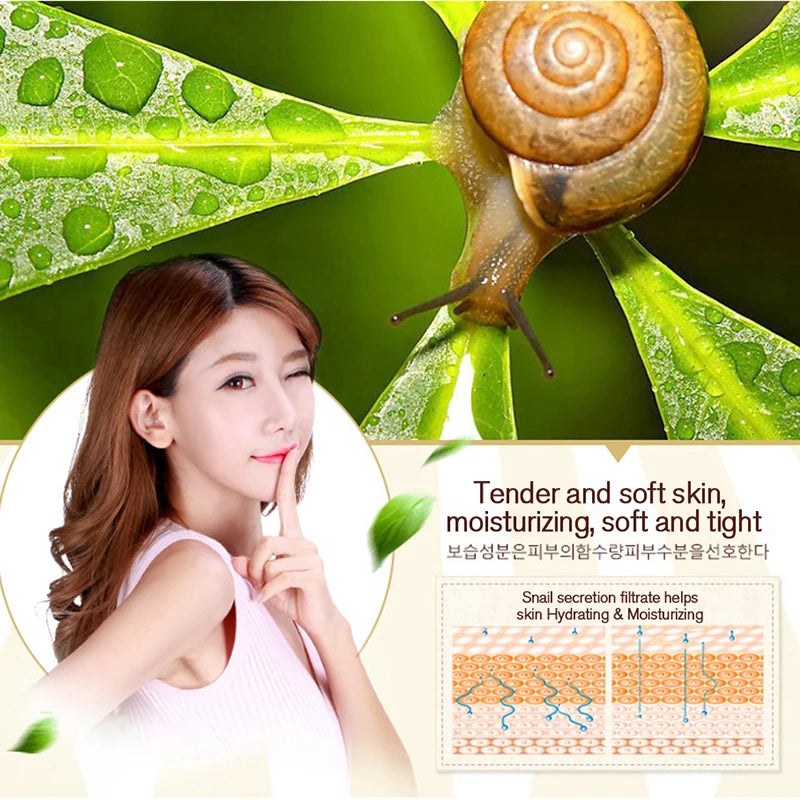 Skincare Snail Cream Collagen Cream Anti Aging Whiten Skin Face Cream Fade Dark Eye Circles Remove Eye Bags Eye Serum TechVisio