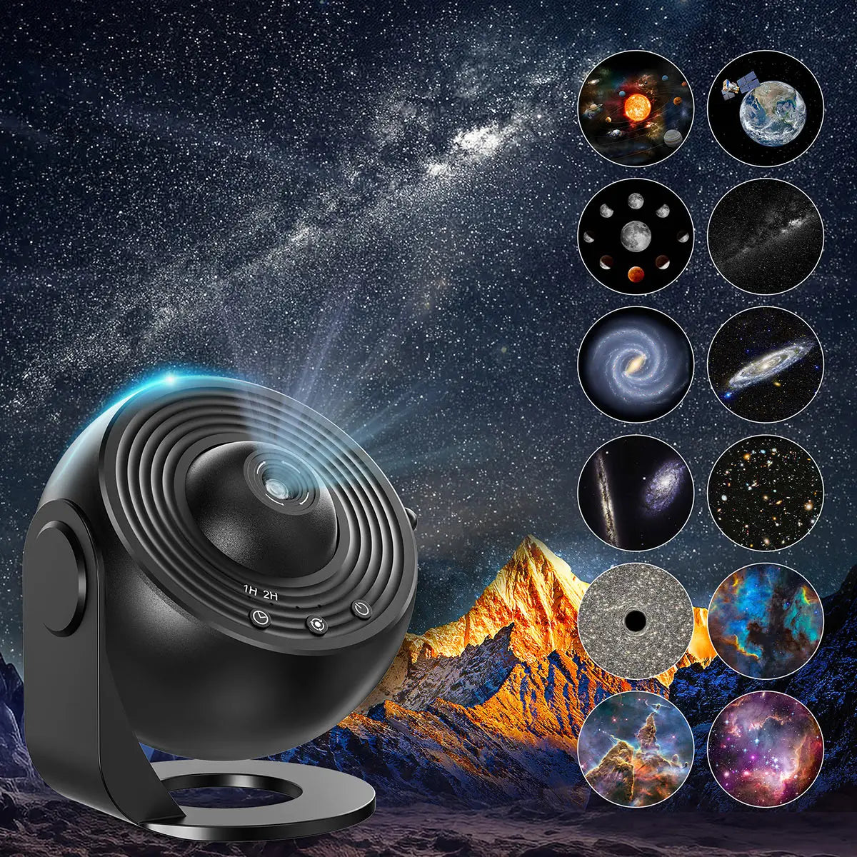 Mexllex – 13-in-1 Planetenprojektor HD 360° LED