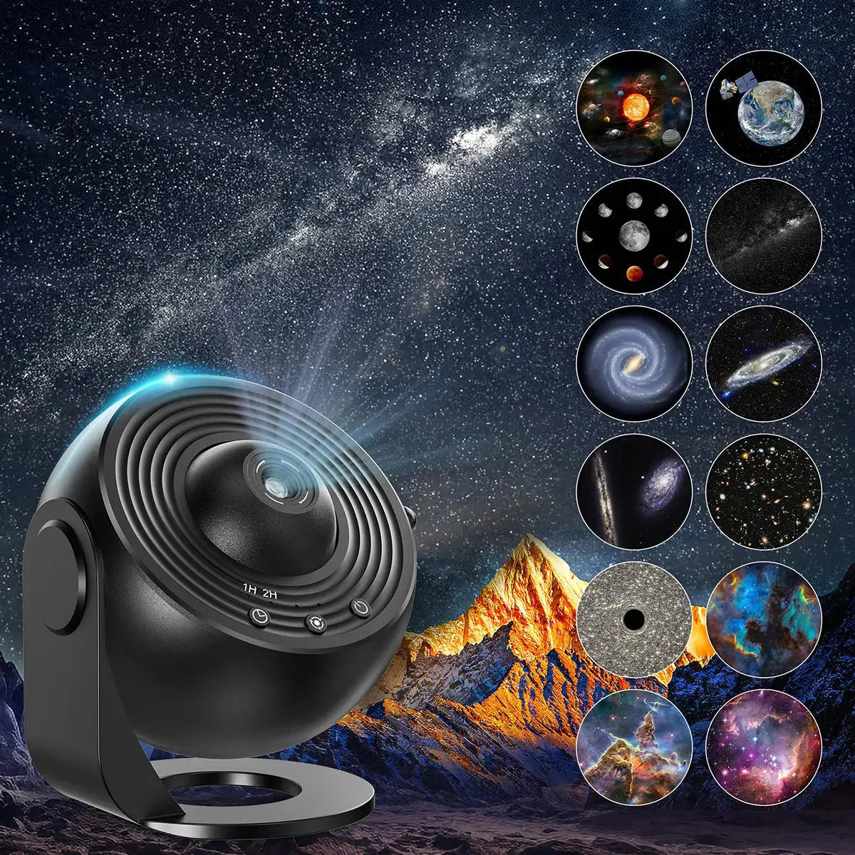 Mexllex – Projecteur Planétarium 13-en-1 LED HD 360° TechVisio