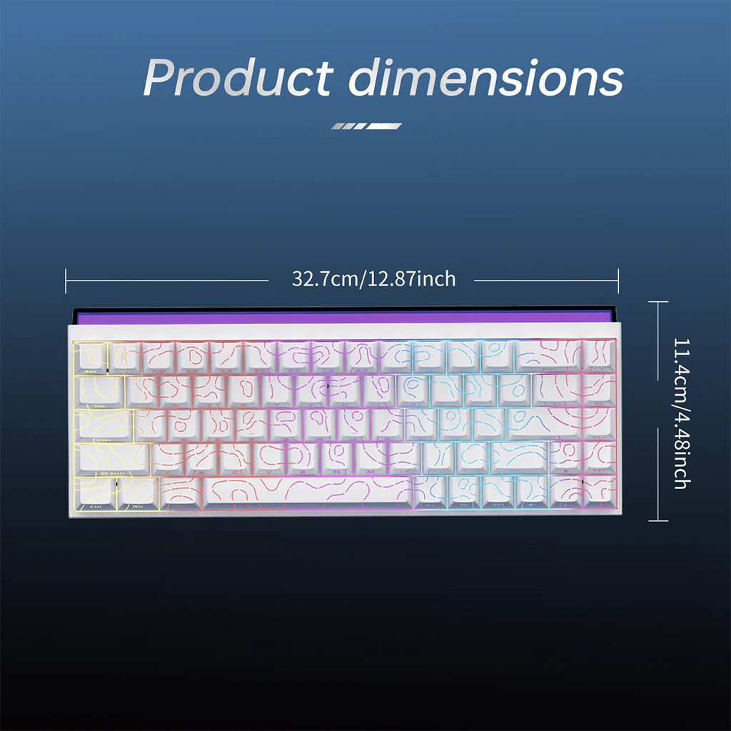 AJAZZ NK68 – Clavier Mécanique 68 Touches Hot-Swap RGB