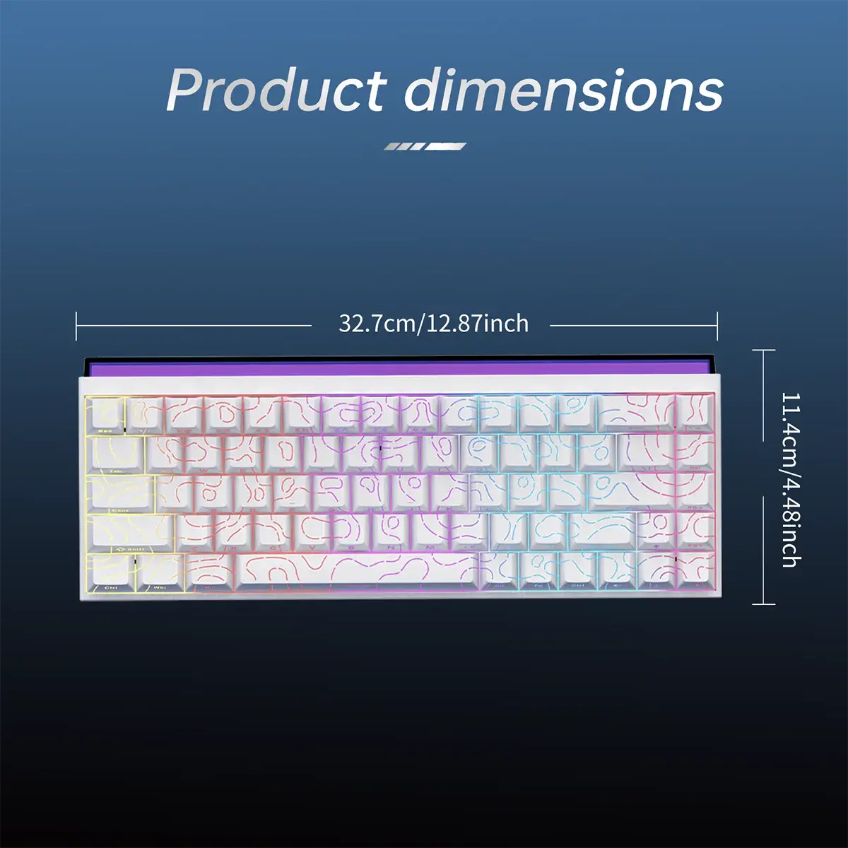 AJAZZ NK68 – Clavier Mécanique 68 Touches Hot-Swap RGB TechVisio