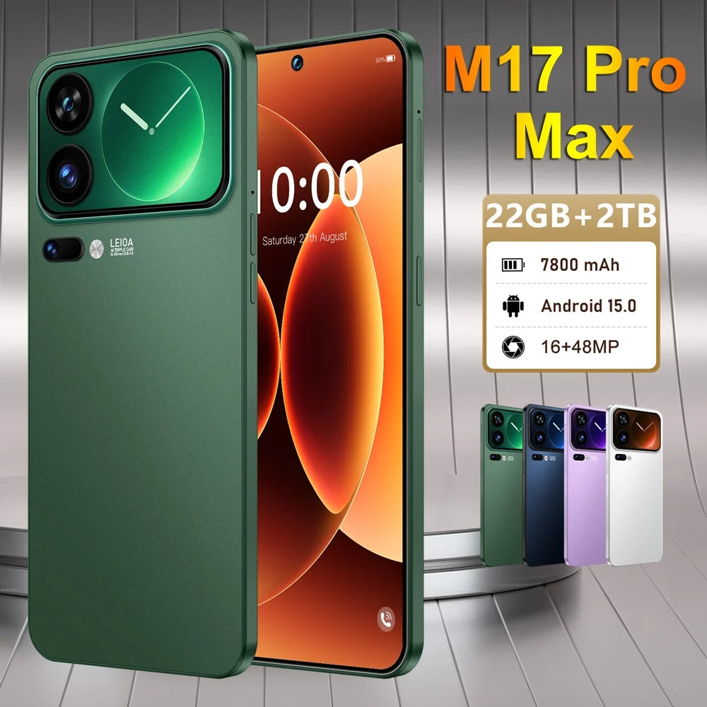K-Touch M17 Pro Max – 7,3-Zoll-Smartphone | 7800 mAh | 22 GB RAM | 2 TB | Android 15