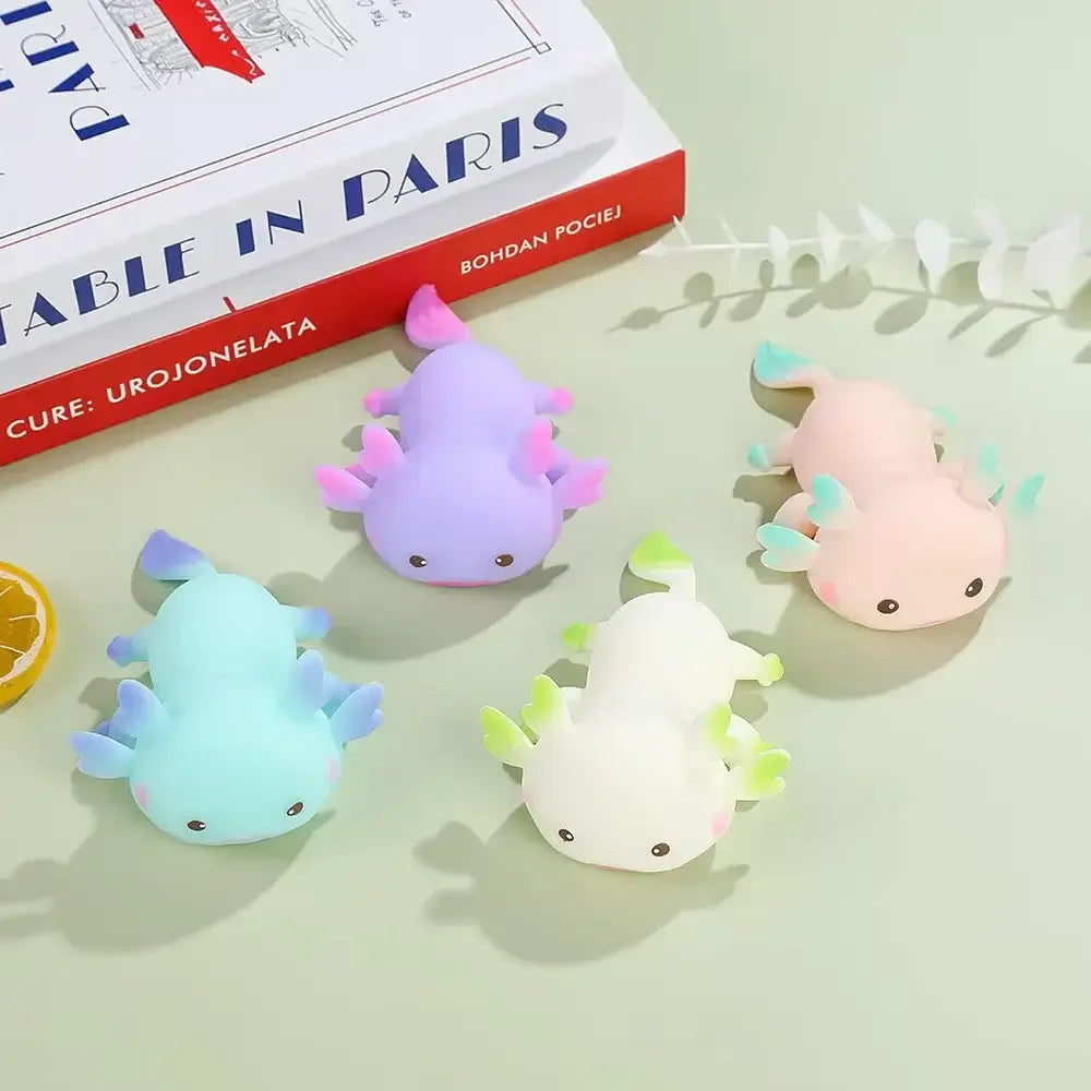 Jouet Anti-Stress Axolotl Squishy – 4 Couleurs