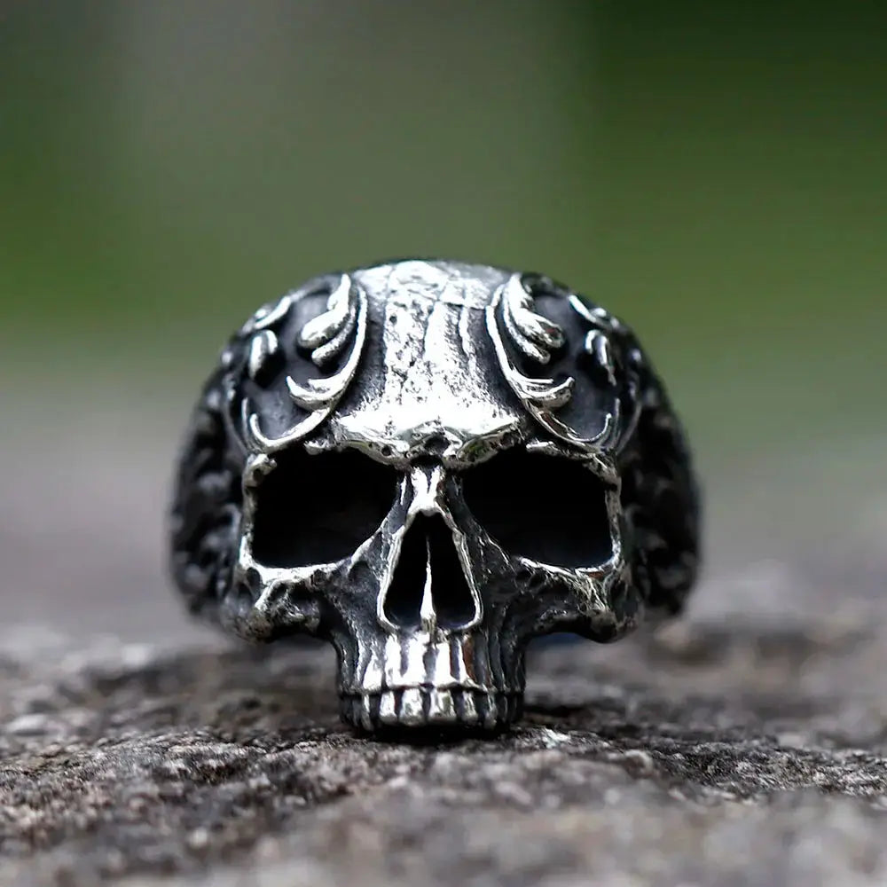 Bague Crâne Rétro Vikingar Lin