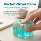 Cube Anti-Stress Squishy Coquillage – Jouet Fidget Doux TechVisio