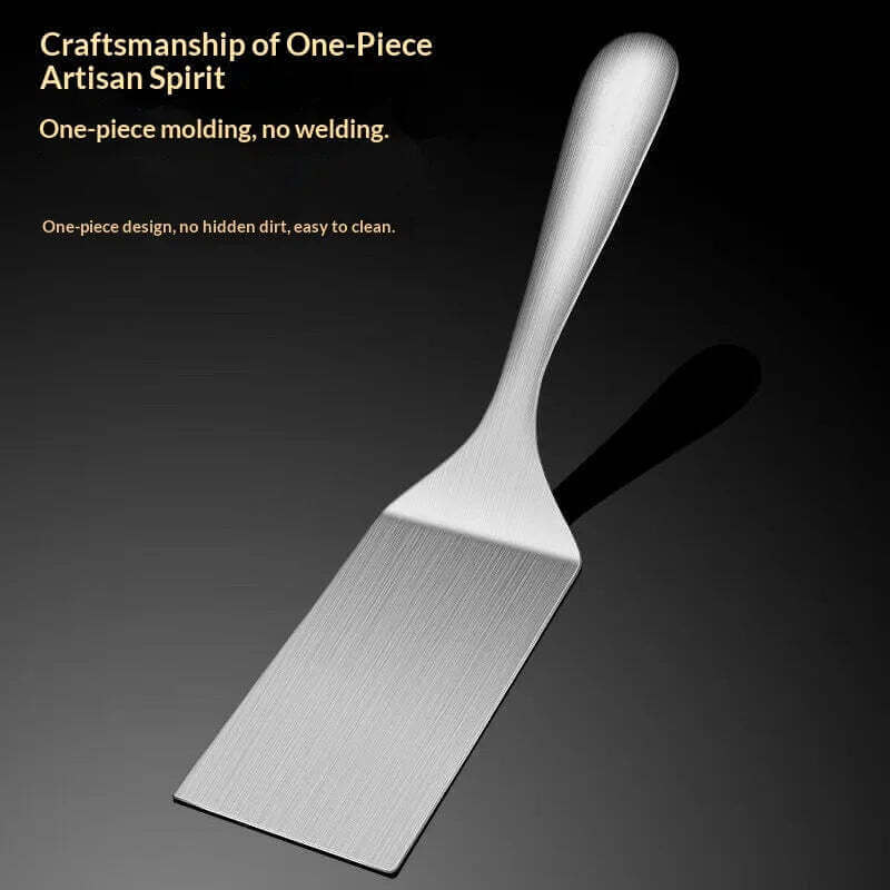 Restaurant home small pan spatula stainless steel flat spatula steak spatula pancake spatula tiramisu spatula teppanyaki spatula TechVisio