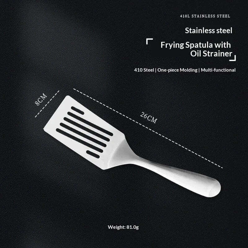 Restaurant home small pan spatula stainless steel flat spatula steak spatula pancake spatula tiramisu spatula teppanyaki spatula TechVisio