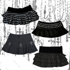 American punk gothic retro style Emo Girl slimfit skirt subculture Harajuku sweet and sexy spicy girl style versatile mini skirt TechVisio
