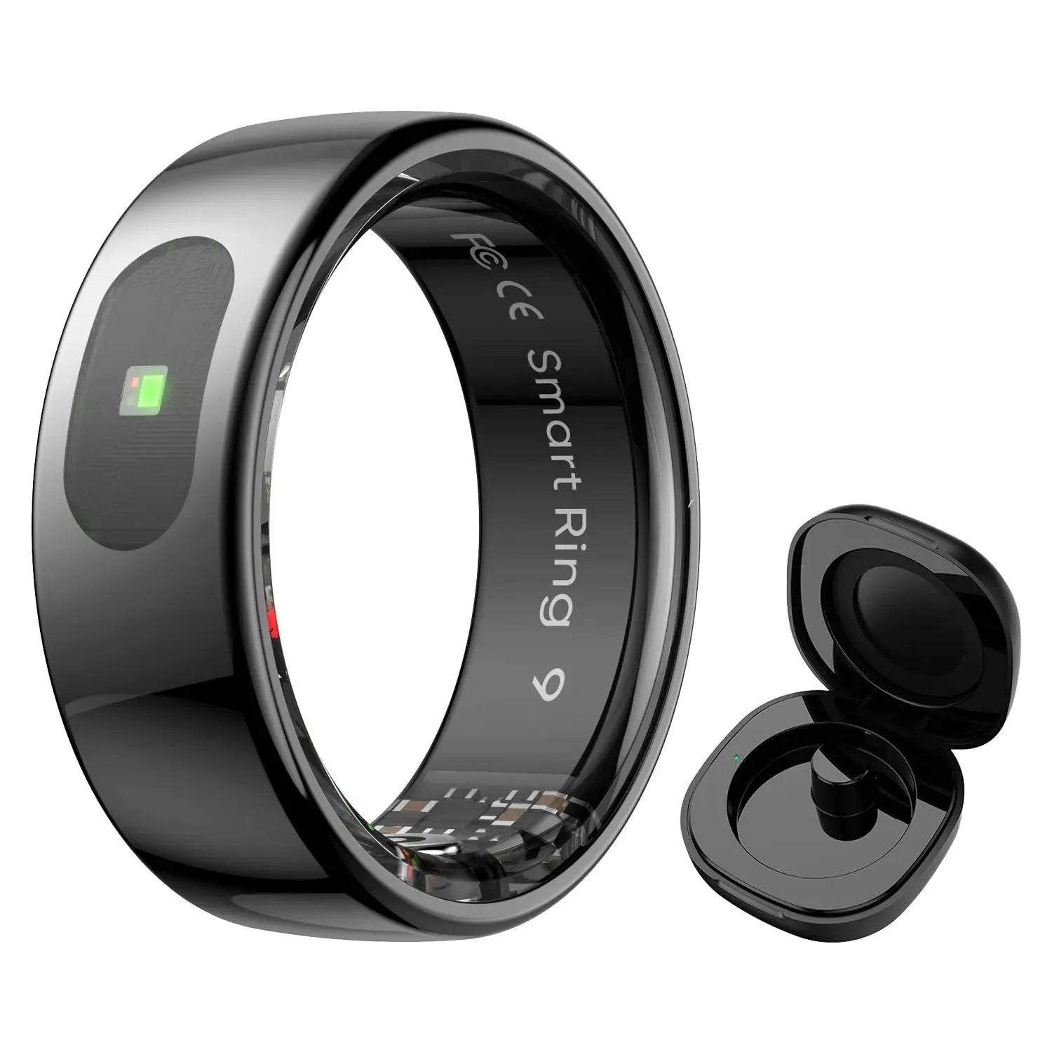 Bague Connectée R08 – Suivi Santé, Température, 5ATM | Or, Argent, Noir TechVisio
