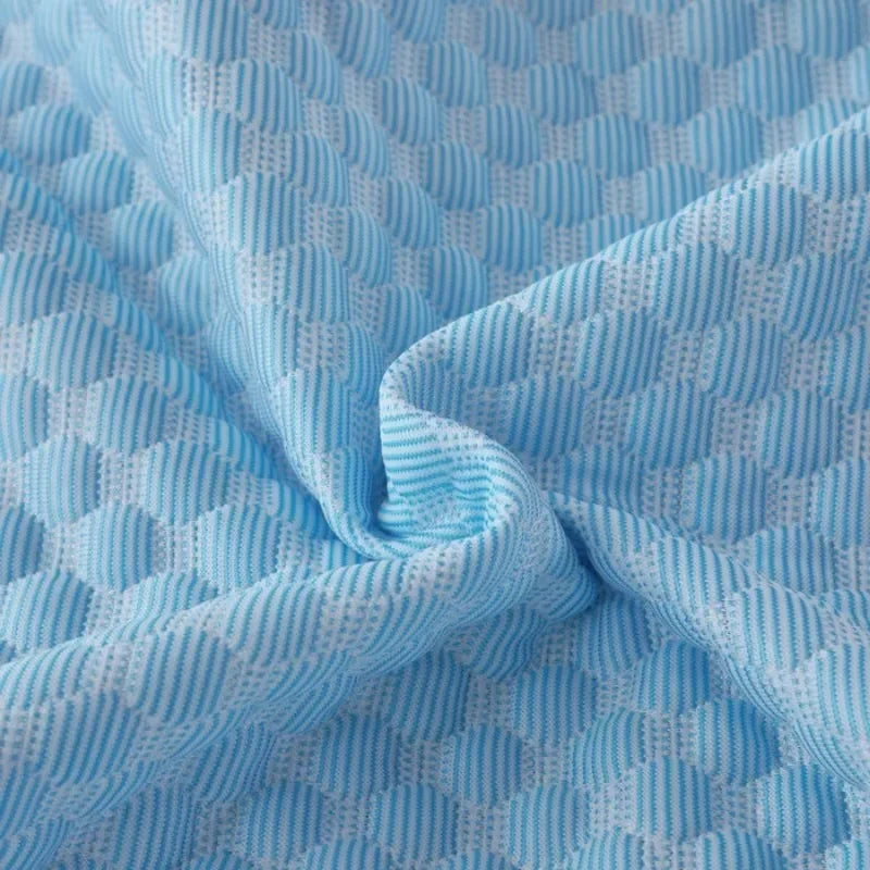 Summer Cooling Pillowcase Solid Color Ice Bean Bean Pillowcase Cool Feeling Air Conditioning Cover Washable  (No Pillow) 48x74cm TechVisio