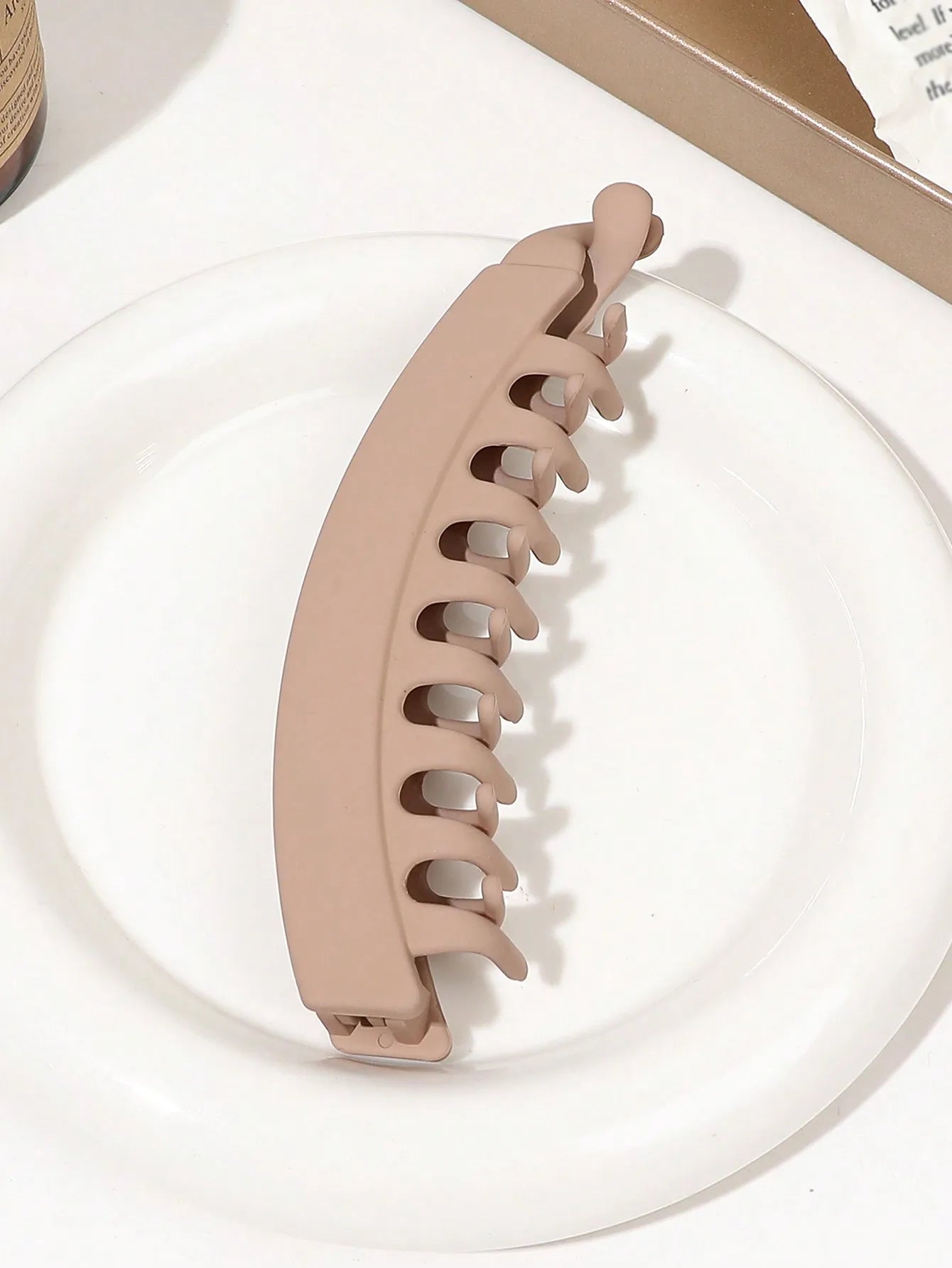 5 Pieces Banana Hair Clips for Women Strong Grip Non-Slip Hair Claws for Thick Hair 5 Inch Versatile Hair Accessories for Gift TechVisio
