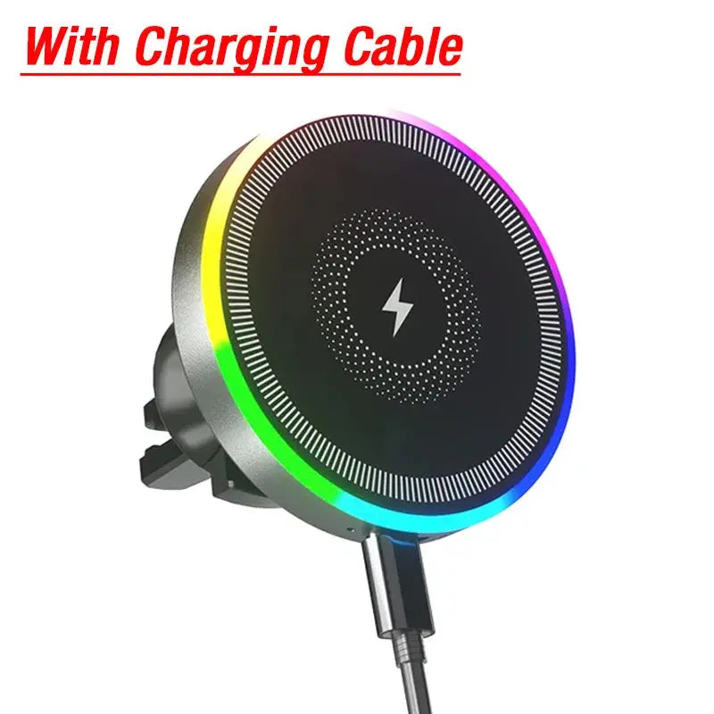 Support Voiture VIKEFON RGB – MagSafe | Sans Fil | 360° | iPhone 12-16 TechVisio