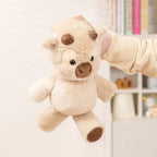 Peluche Vache Highland 40cm – Doudou Ultra-Doux TechVisio