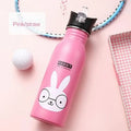 500ML Stainless Steel Water Bottle with Straw Kawaii Water Bottle Children's Sport Bottle Leak Proof Durable Kettle Eco-Friendly TechVisio