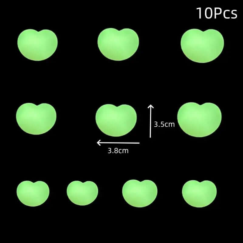 10Pcs Fun Noctilucent Butt Mochi Squeeze Stereo Relieve Stress Peach Bum Sticker Mobile Phone Decoration Accessories Toy TechVisio