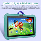 7 Inch Kids Tablet PC with Android 13 Quad Core 4GB RAM 64GB ROM Educational Learning Children's Favorite Cheap Simple Design TechVisio