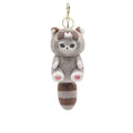Cute Cat Disguised as a Long-Tailed Animal Plush Keychain Pendant Small Doll Gift Soft Keyring for Animal Lovers TechVisio