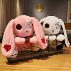 Spooky Gothic Bunny Stuffed Crazy Rabbit Plush Toys, Spooky Gothic Bunny Stuffed Animal Cute Horror Dreadful Bunny Doll, For Hal TechVisio