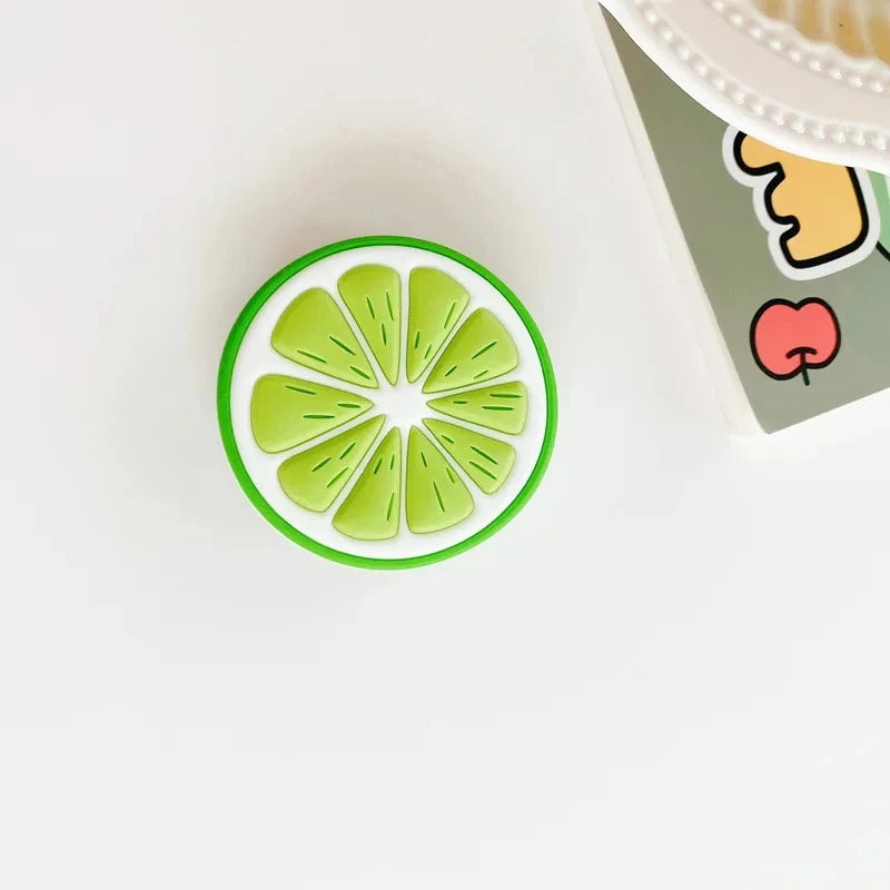 Support Grip Fraise Kawaii – Anneau Pliable | iPhone Android | 10 Coloris