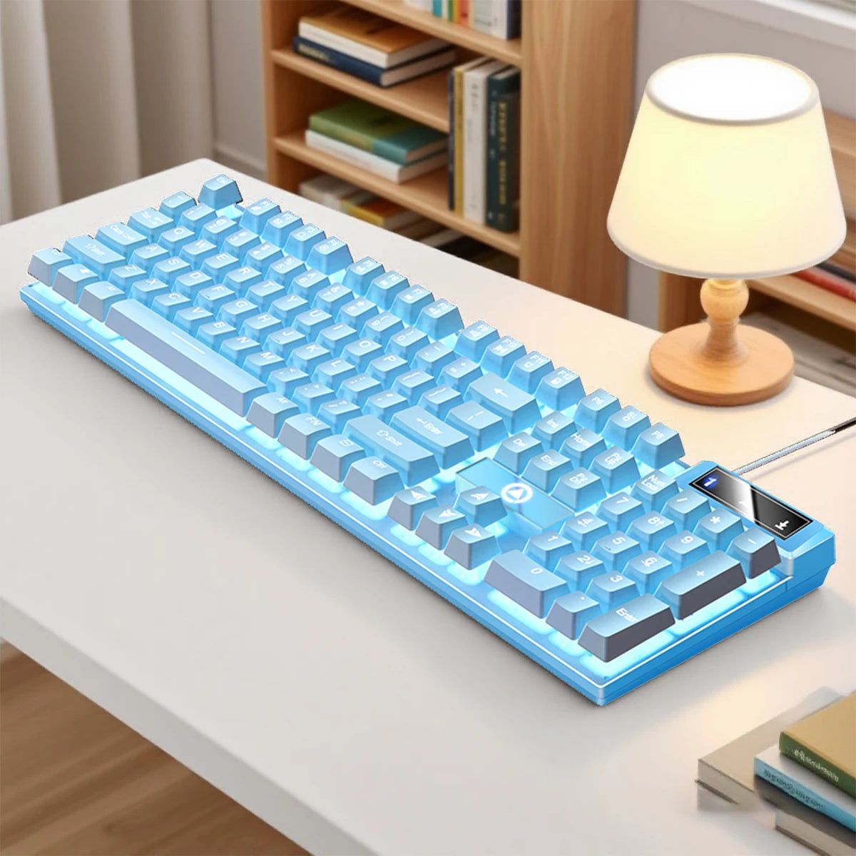 YINDIAO K500 Wired  Keyboard Gaming  Laptop Desktops PC Computer Office Accessories Low Profile Gamer Keyboards With Numpad TechVisio