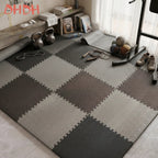 Gym Floor Mat for Home Workout Anti-Slip Rubber Exercise Mat with Interlocking Design, Durable Fitness Rug Weightlifting & Yoga TechVisio