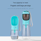 Pets Water Bottle Portable Food-Grade Material Dog Cat Travel Pet Water Cup Bottle with Food Dispenser Puppy Water Bottle TechVisio