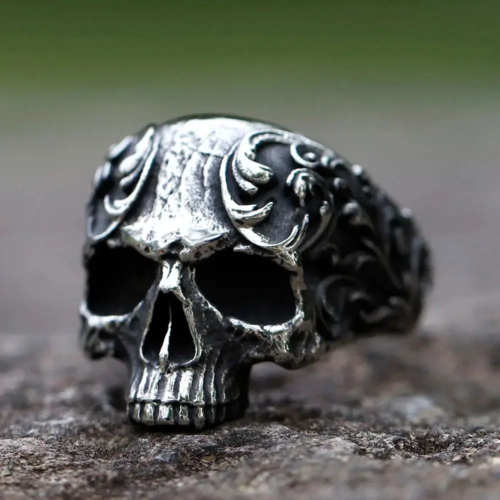 Bague Crâne Rétro Vikingar Lin