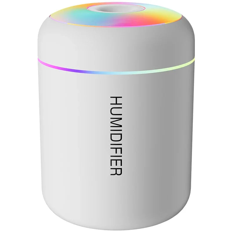 Mini Humidificateur USB Aromathérapie 180ml – Silencieux, Noir & Blanc