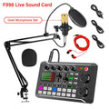 Kit Streaming F998 – Carte Son Live Professionnelle + Micro BM-800 Condensateur, Bluetooth 5.0 TechVisio