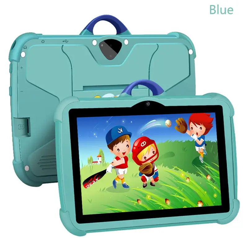 7 Inch Kids Tablet PC with Android 13 Quad Core 4GB RAM 64GB ROM Educational Learning Children's Favorite Cheap Simple Design TechVisio