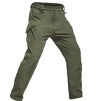 Men's Fleece Lined Winter Warm Tactical Pants Waterproof Hiking Casual Thermal Work Cargo Pants Insulated Skiing Outdoor Sports TechVisio