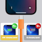 1/2/3m 60W Fast Charging Cable Data Line Type C To Type-C for Iphone 17 Pro Max USBC To C Cable Wire Cord for IPhone 15 16 17 TechVisio