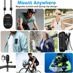 Mini Caméra Corporelle Kaysunlink H88 – 4K/1080p, WiFi, Clip Magnétique, Casque & Moto TechVisio
