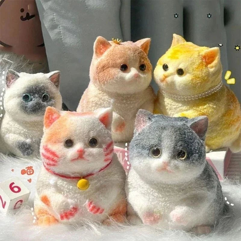 Squishy Chat Kawaii Silicone Anti-Stress – 4 Designs & 2 Tailles TechVisio