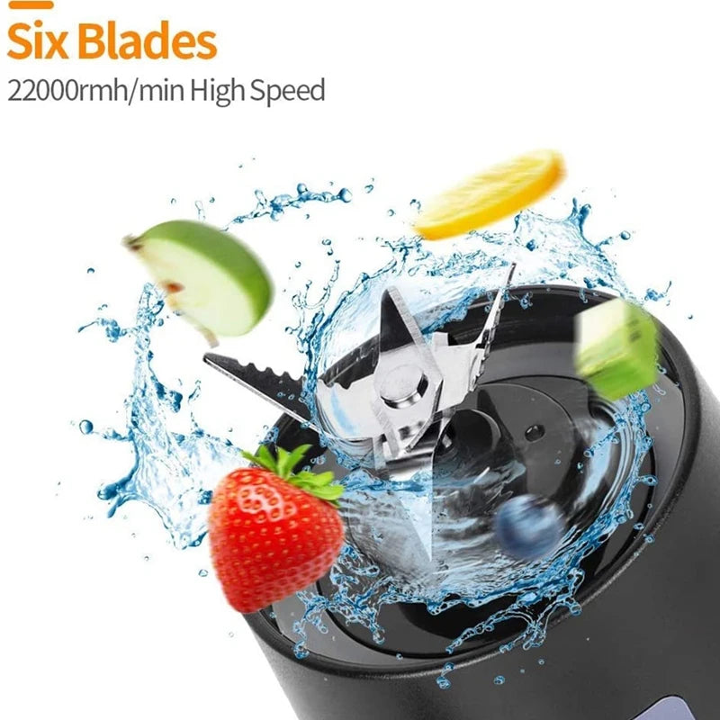 Portable Blender,Smoothie Blender,Mini Blender For Shakes And Smoothies,USB Rechargeable Home Travel Fruit Juicer Cup TechVisio