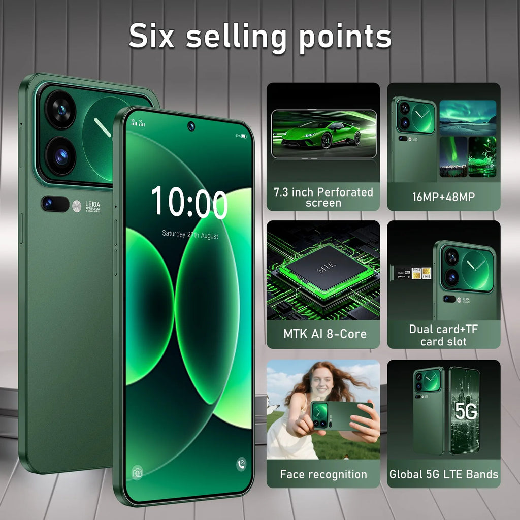 K-Touch M17 Pro Max – 7,3-Zoll-Smartphone | 7800 mAh | 22 GB RAM | 2 TB | Android 15