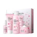 5/3pcs/Set Sakura Skin Care Sets Face Cream Serum Toner Facial Cleanser Sunscreen Eye Cream Gift Box Face Skin Care Set Product TechVisio