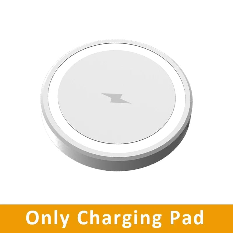 Mini Magnetic Wireless Charger Phone Pad For Magsafe iPhone 17 16 15 14 13 12 Pro Max Airpods 4 Pro Magnet Fast Charging Station TechVisio