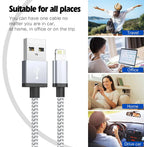 Câble USB-C Lightning APFEN – Charge Rapide | Nylon Tressé | iPhone TechVisio