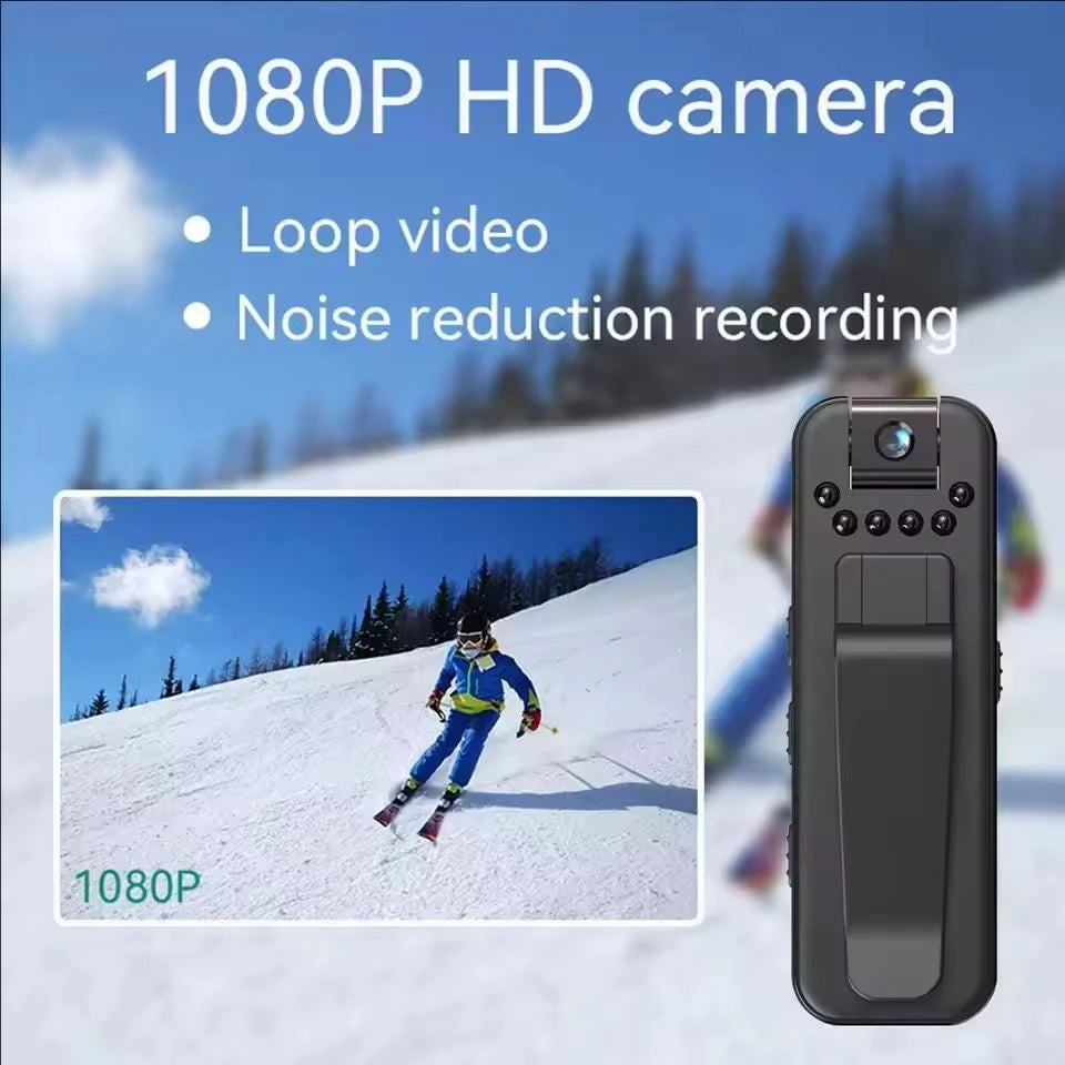 1080P HD Mini Camera Portable Small Digital Video Recorder Surveillance Camcorder Night Vision Video Police BodyCam Infrared TechVisio