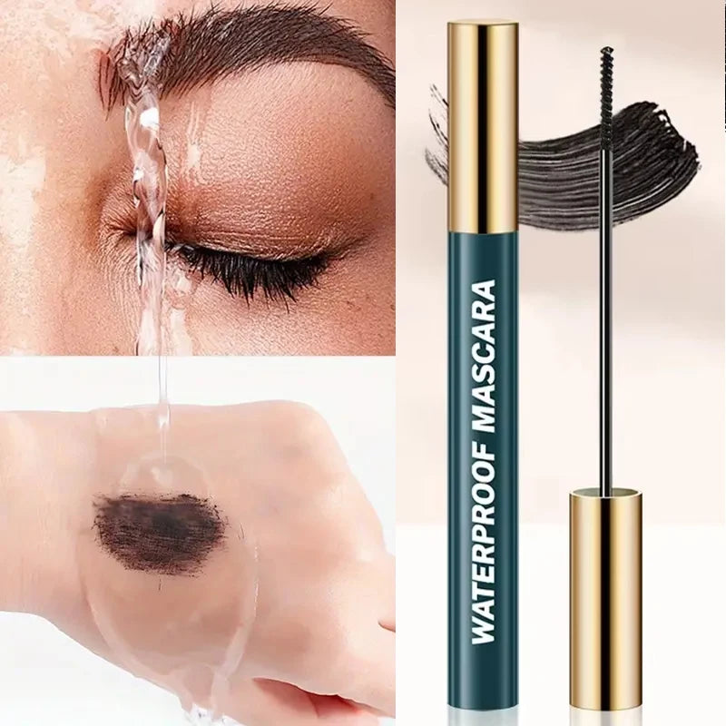 4D Mascara, Black, Waterproof, Ultra-Long, Volumizing, Long-Lasting Smudge-Proof, Perfect Festivals and Special Occasions TechVisio