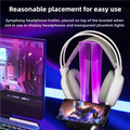 Support Casque Gaming ITLY A12 D2 PRO – RGB | Hub USB | Écran LED | Transparent TechVisio