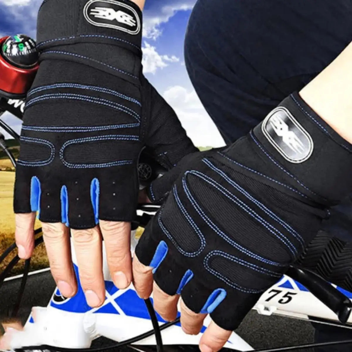 Gym Gloves for Men Women Fitness Weight Lifting Wristband Gloves Body Building Training Sports Exercise Cycling Glove Shockproof TechVisio