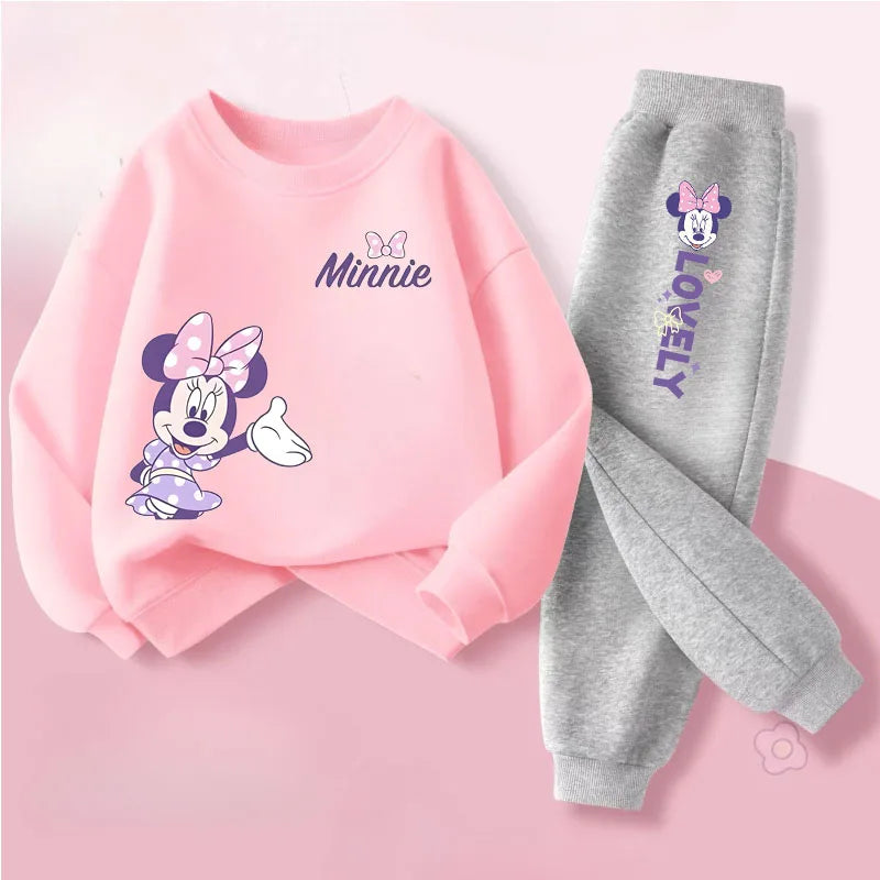 Spring Autumn New Style Children's Clothing Sets Baby Girls O Neck Sweatshirt Pants Two Piece Set Kids Breathable Thin Tracksuit TechVisio