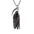 Hell Death Scythe Necklace Pendant Gothic Mysterious Devil Necklace Men\'s Personality Punk Retro Halloween Trend Jewelry TechVisio