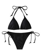 Bikini Triangle String Noir Brésilien – Sexy Plage XS à L TechVisio