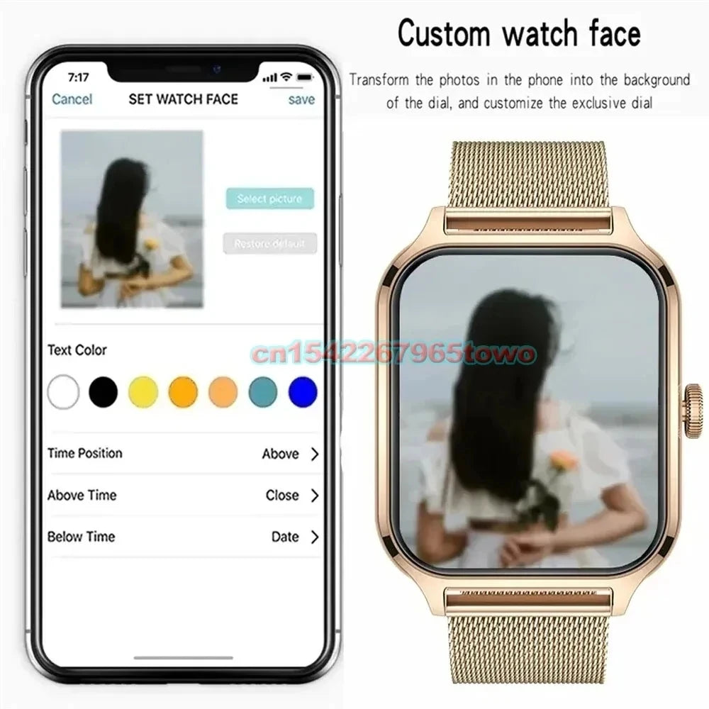 Smart Watch For Android IOS Watches 1.83inch HD Display Bluetooth Call Message Alert Music Sports Mode Smartwatch Men Women Gift TechVisio