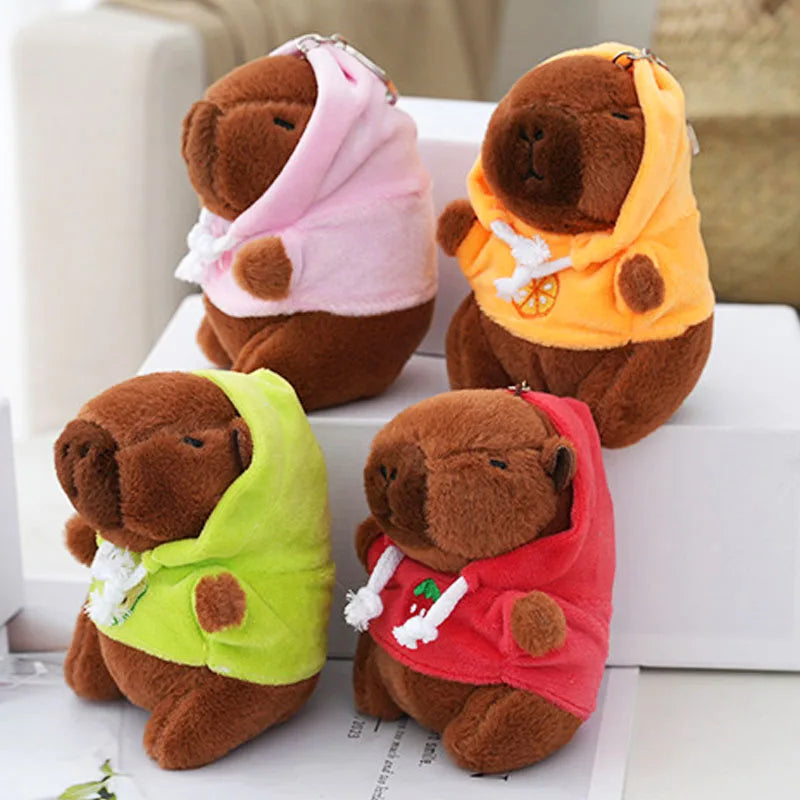 Cute Cartoon Kapibara Pendant Plush Toy Doll Bag Hanging Ornaments Cute Kapila Keychain Doll Car Pendant Desktop Doll Ornaments TechVisio