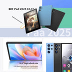 BDF-H39 New Upgraded Version 5G Android Tablets 10.1 Inch Octa Core 6GB+128GB Rom 4G Dual SIM Dual WiFi Education Tablet 6000mAh TechVisio