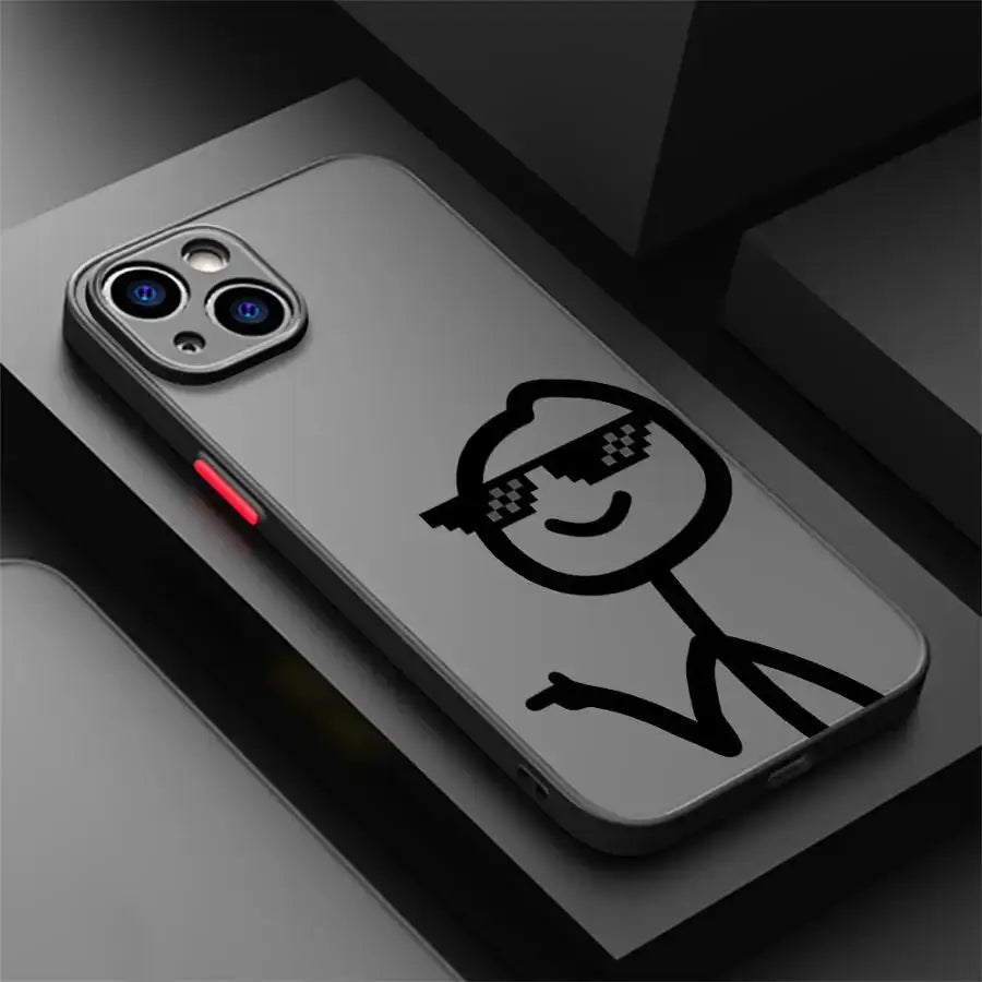 Coque iPhone Cartoon Matchman – Mat Anti-Choc PC+TPU TechVisio